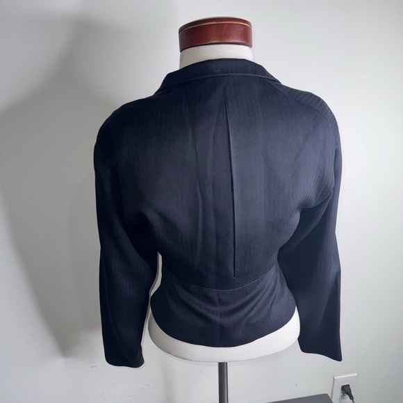 1990's Gianni Versace Couture Black Lightweight Blazer/ Jacket - Picture 3 of 12